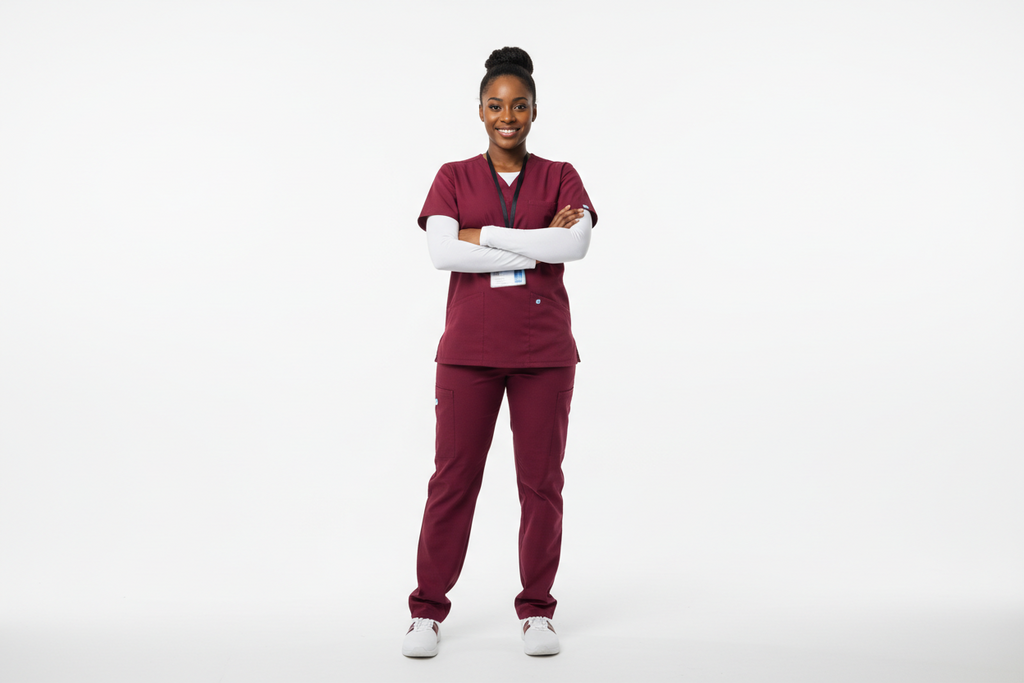 Elev8 Comfort Fit Scrub Set - Burgundy